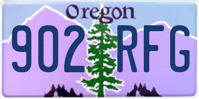 OR license plate 902RFG