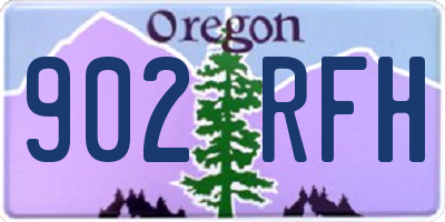 OR license plate 902RFH