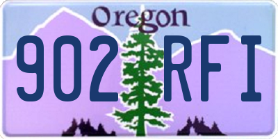 OR license plate 902RFI
