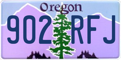 OR license plate 902RFJ