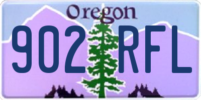 OR license plate 902RFL