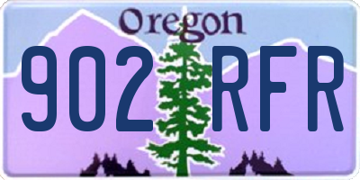 OR license plate 902RFR