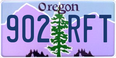 OR license plate 902RFT