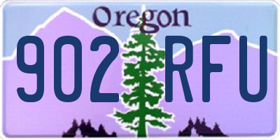 OR license plate 902RFU