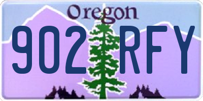 OR license plate 902RFY