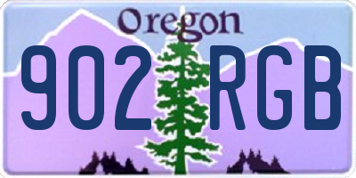 OR license plate 902RGB