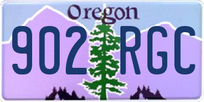 OR license plate 902RGC