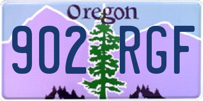 OR license plate 902RGF