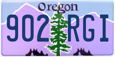 OR license plate 902RGI
