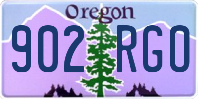 OR license plate 902RGO