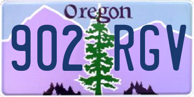 OR license plate 902RGV