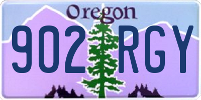 OR license plate 902RGY