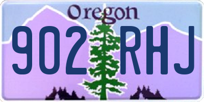 OR license plate 902RHJ