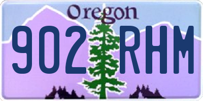 OR license plate 902RHM