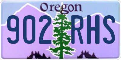OR license plate 902RHS