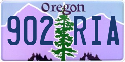 OR license plate 902RIA