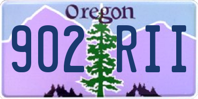 OR license plate 902RII