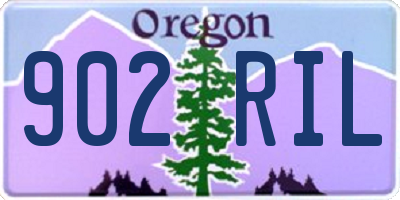 OR license plate 902RIL