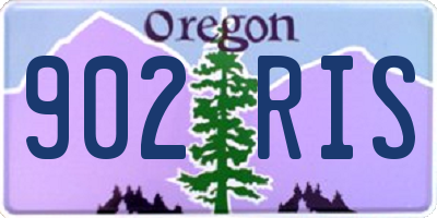 OR license plate 902RIS