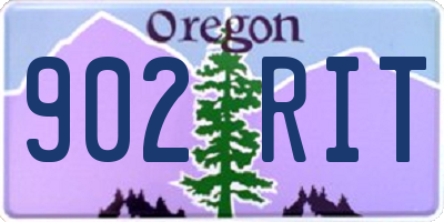 OR license plate 902RIT
