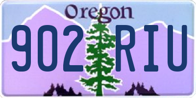 OR license plate 902RIU