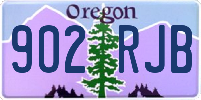 OR license plate 902RJB