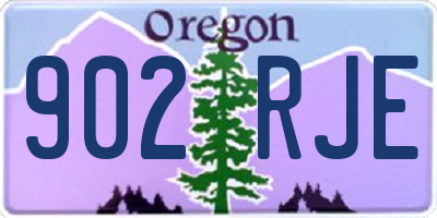 OR license plate 902RJE