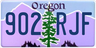 OR license plate 902RJF