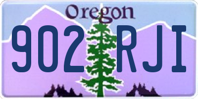 OR license plate 902RJI