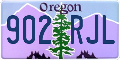 OR license plate 902RJL