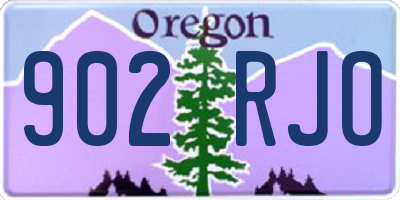 OR license plate 902RJO