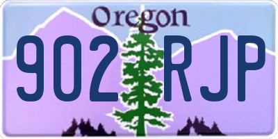 OR license plate 902RJP