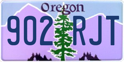 OR license plate 902RJT