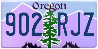 OR license plate 902RJZ