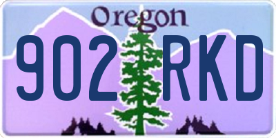 OR license plate 902RKD