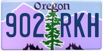 OR license plate 902RKH