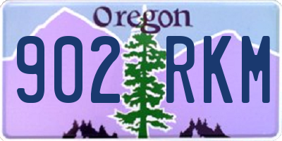 OR license plate 902RKM