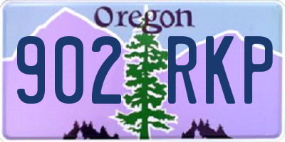 OR license plate 902RKP