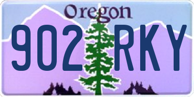 OR license plate 902RKY