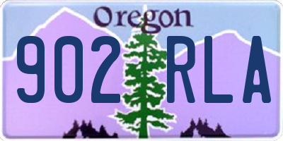 OR license plate 902RLA