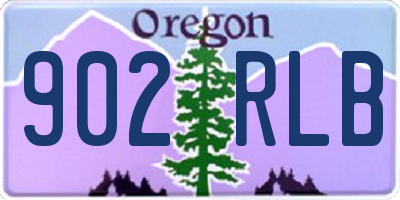 OR license plate 902RLB