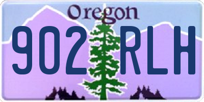 OR license plate 902RLH