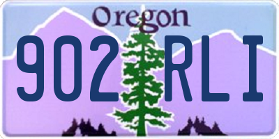 OR license plate 902RLI