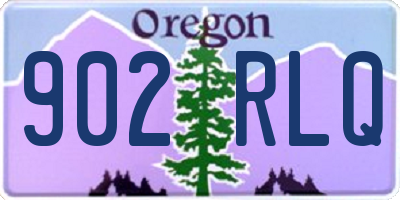 OR license plate 902RLQ