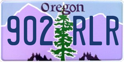 OR license plate 902RLR