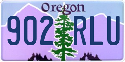 OR license plate 902RLU