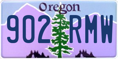 OR license plate 902RMW