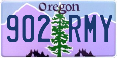 OR license plate 902RMY