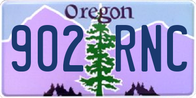 OR license plate 902RNC