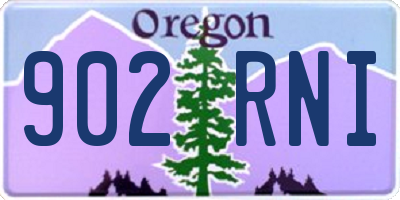 OR license plate 902RNI